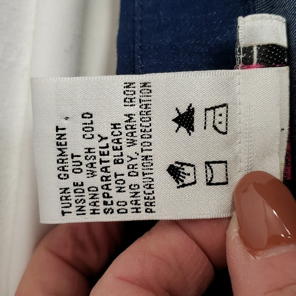 Victor Costa Occasions Medium Denim Embroidered & Sequins Snap Up Shirt EUC - Picture 5 of 11